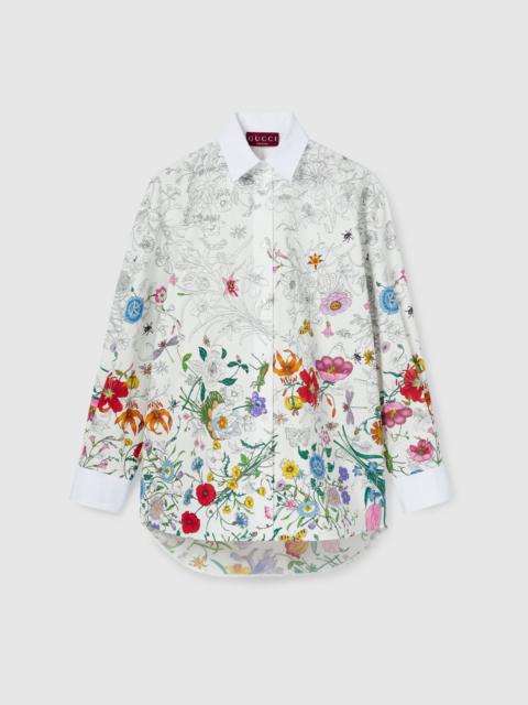GUCCI Printed cotton poplin shirt