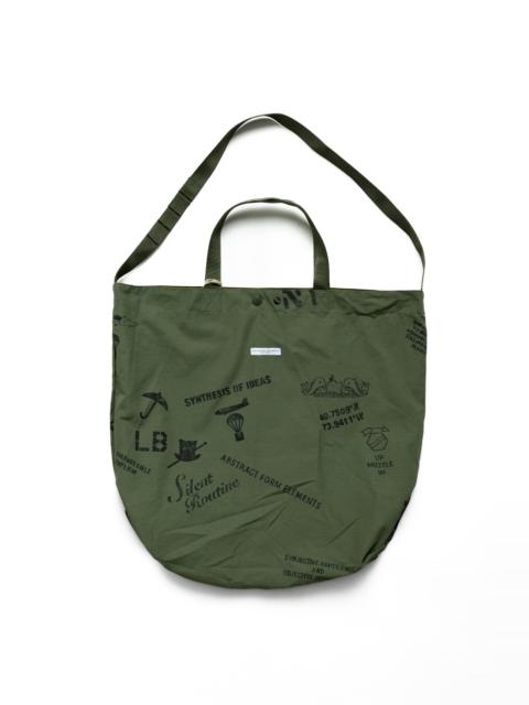 Engineered Garments Carry All Tote Graffiti Print Ripstop - Olive