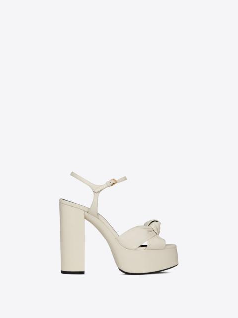 SAINT LAURENT bianca sandals in smooth leather