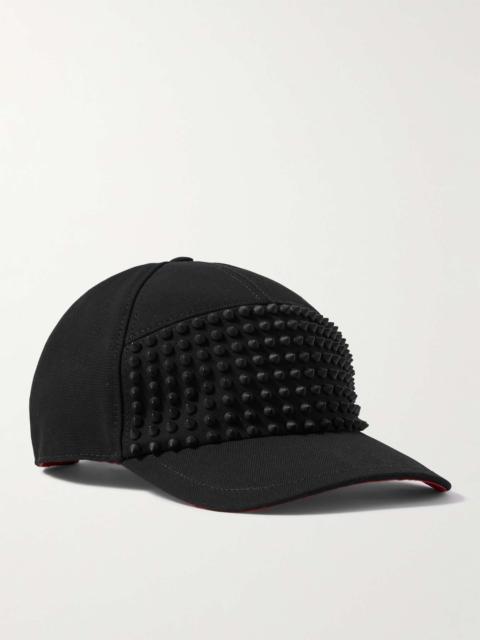 Christian Louboutin Spiked Cotton-Canvas Hat