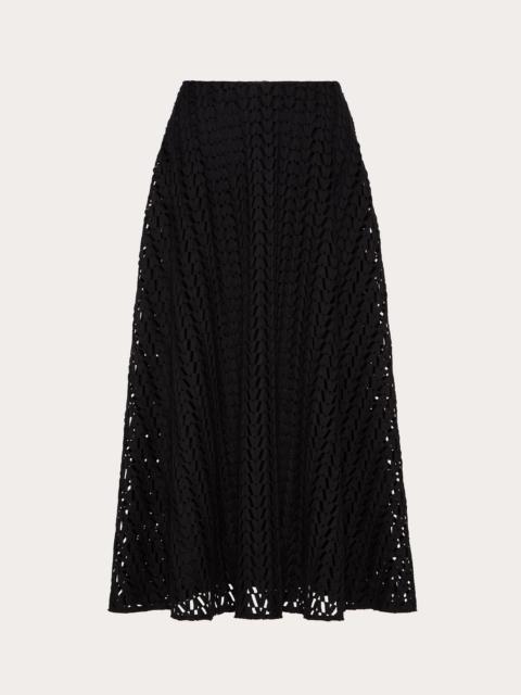 Valentino OPTICAL VALENTINO CORDONETTO SKIRT