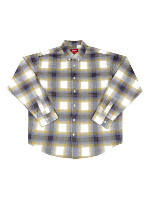 Supreme Supreme Brushed Plaid Flannel Shirt 'Natural'