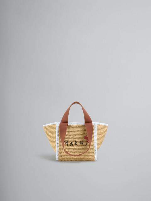 Marni NATURAL MACRAMÉ SILLO SMALL SHOPPER