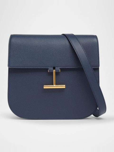 TOM FORD Tara Medium Crossbody in Grained Leather with Leather Strap