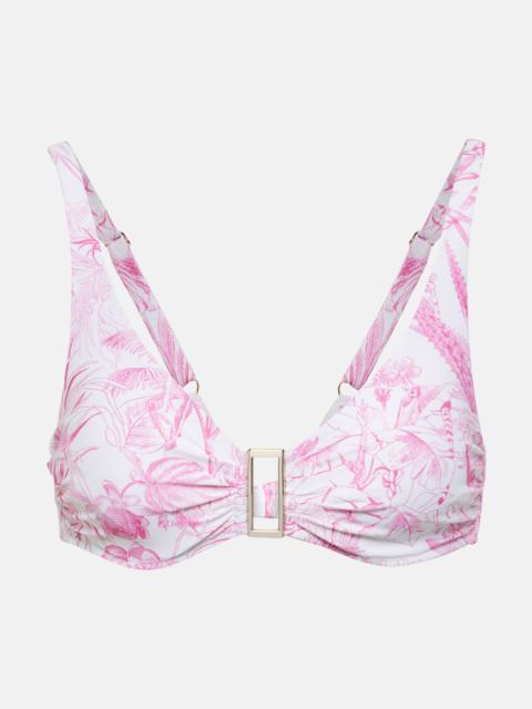 MELISSA ODABASH Bel Air printed bikini top