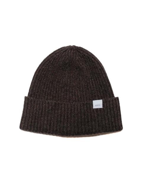 NORSE PROJECTS Standard Merino Lambswool Beanie Heathland Brown