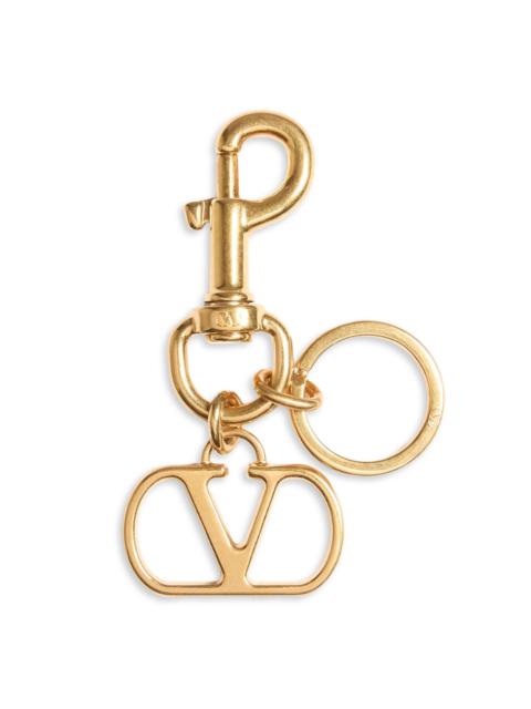 Valentino Women's VLogo Signature Metal Bag Charm with Key Ring - Antique Brass
