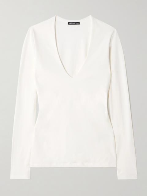 JAMES PERSE Cotton-blend Jersey T-shirt