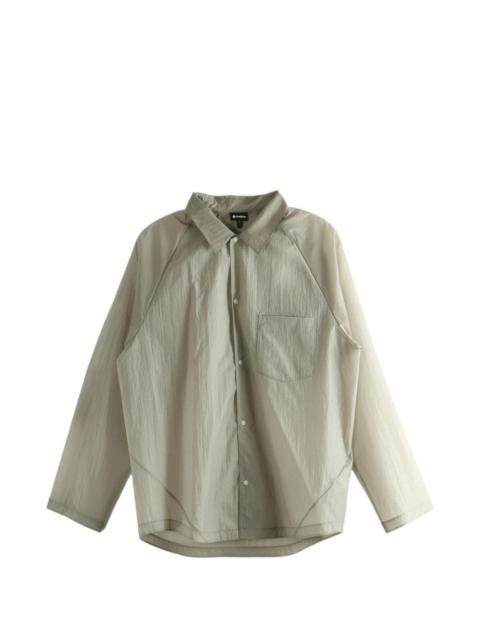 Goldwin raglan-sleeve sheer shirt