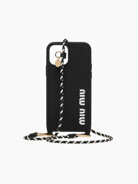 Miu Miu Rubber cover for iPhone 12 and 12 Pro