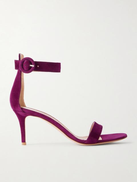 Gianvito Rossi Portofino 70 Suede Sandals