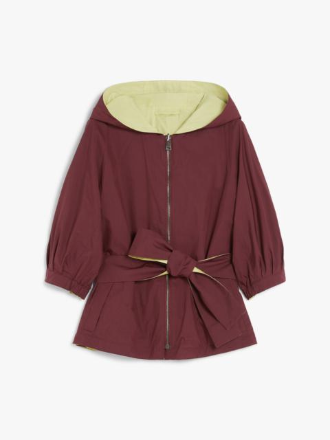 WEEKEND Max Mara BOLOGNA Reversible windbreaker in water-repellent fabric