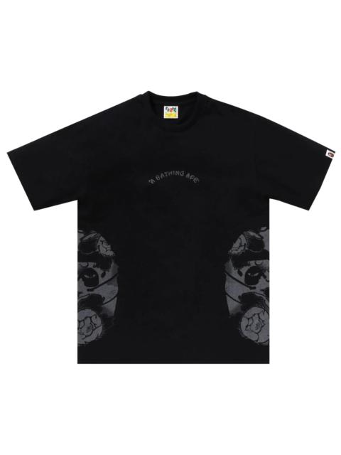 BAPE Japanese Tattoo Side Big Ape Head Tee 'Black'