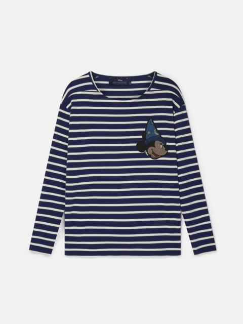 Stella McCartney Fantasia Mickey Striped Long-Sleeved T-Shirt