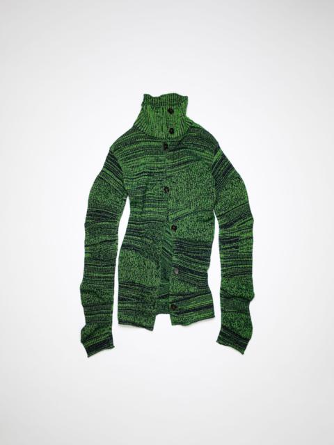 Distorted cardigan - Navy/flou green