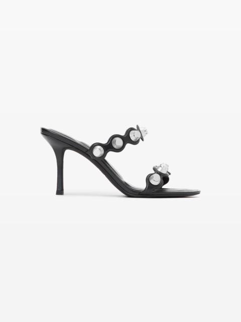 Alexander Wang riot 85mm lambskin leather sandal