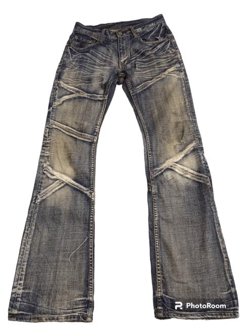Other Designers If Six Was Nine - Edge X Rupert Distressed Rusty Flare Jeans