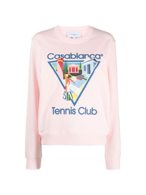 CASABLANCA Tennis Club print sweatshirt