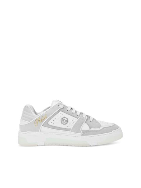 PHILIPP PLEIN leather-panelled sneakers