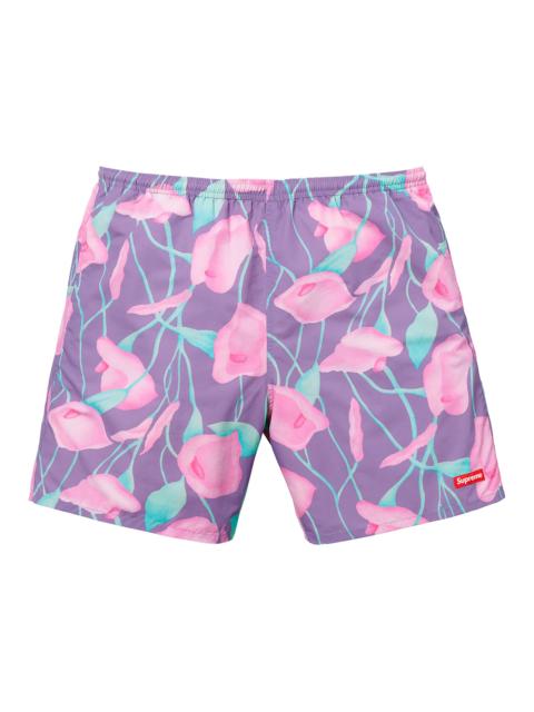 Supreme Supreme Nylon Water Short Purple Floral
