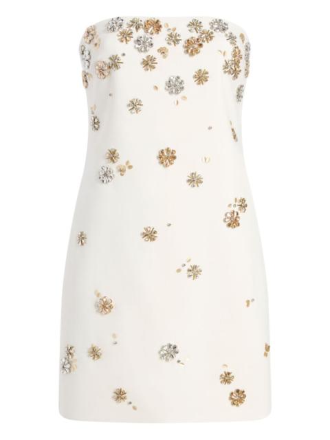 Cinq à Sept tumbling flowers strapless samia dress