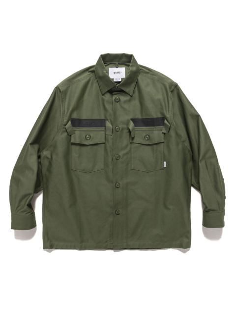 CBW 01 / LS / Cotton. Satin. Identity Olive Drab