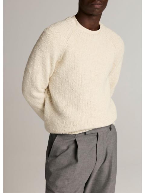 Vince Italian Merino Wool-Blend Bouclé Raglan-Sleeve Sweater