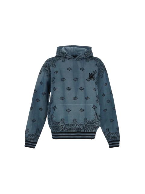 AMIRI AMIRI Bandana Basketball Style Hoodie Blue