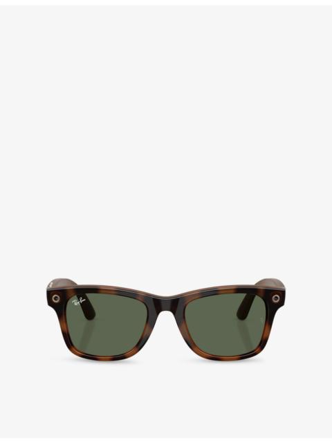 Ray-Ban RW4011 Wayfarer Square-Frame Injected Meta AI Glasses