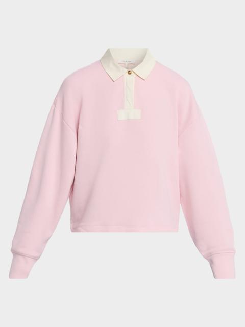 rag & bone Vintage Terry Oversized Polo Sweatshirt