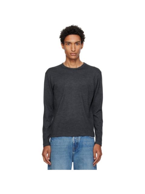 LADY WHITE CO. Gray L/S Wool Carlen T-shirt