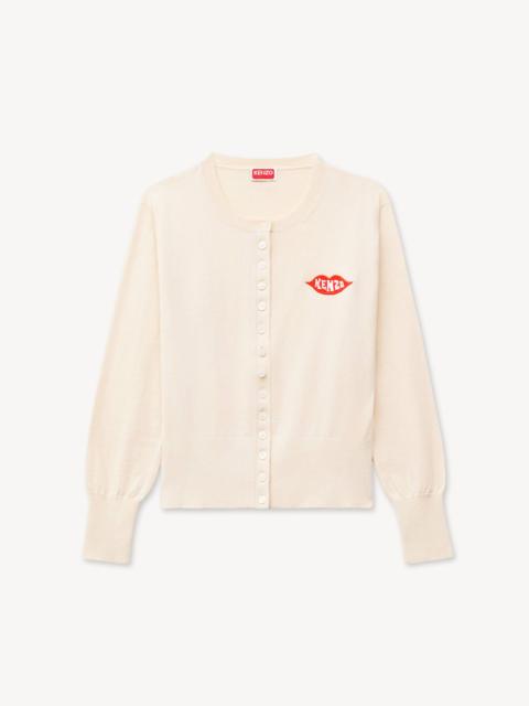 KENZO 'KENZO Loves' embroidered cardigan in wool cotton