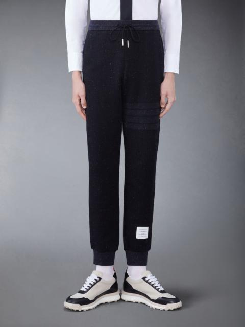 Thom Browne flecked knitted track pants