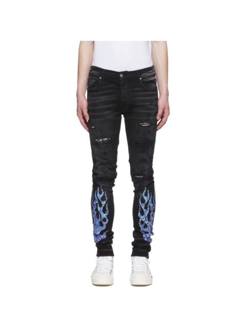 AMIRI Black Flame Jeans