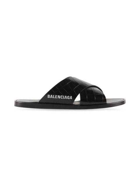 Men's Cosy Sandal in Black/white