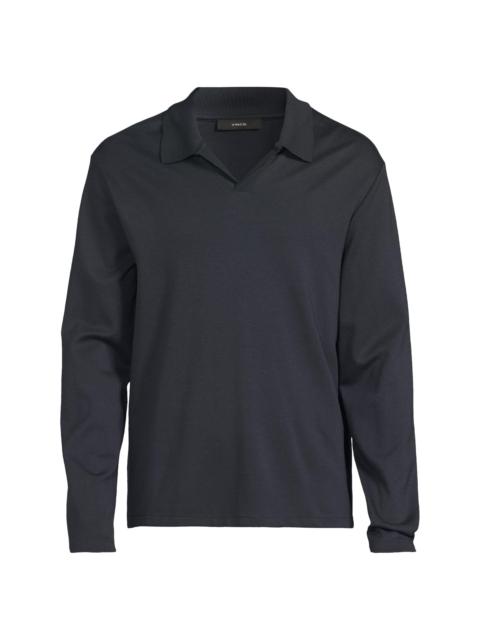 Vince Men's Milano Johnny Collar Shirt - Coastal