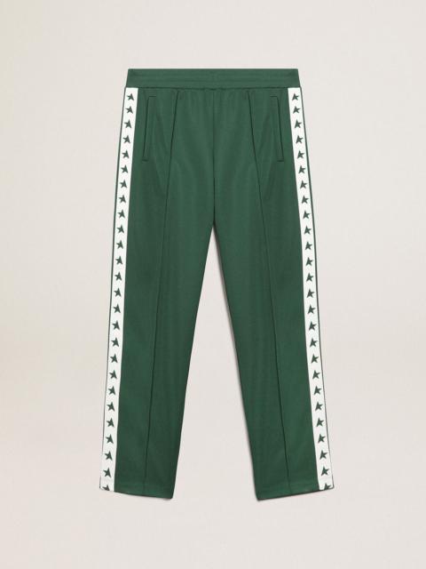 Golden Goose Men's bright green joggers