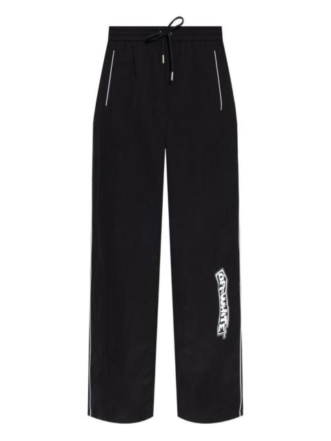 Off-White logo-detail side-stripe trousers