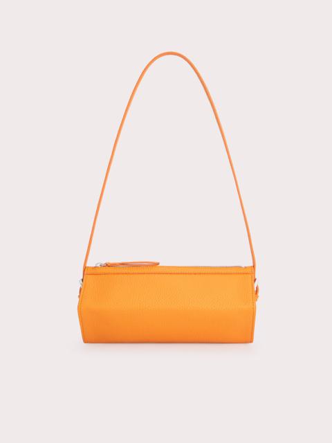 BY FAR Karo Orange Flat Grain Leather