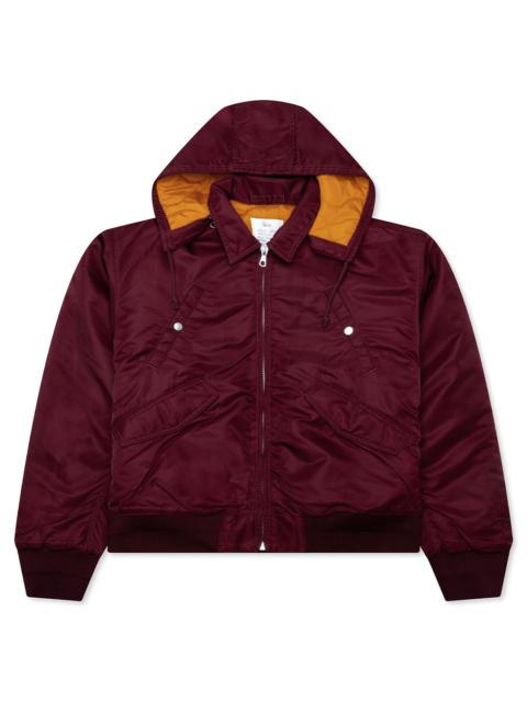 Stüssy FLIGHT BOMBER - BURGUNDY