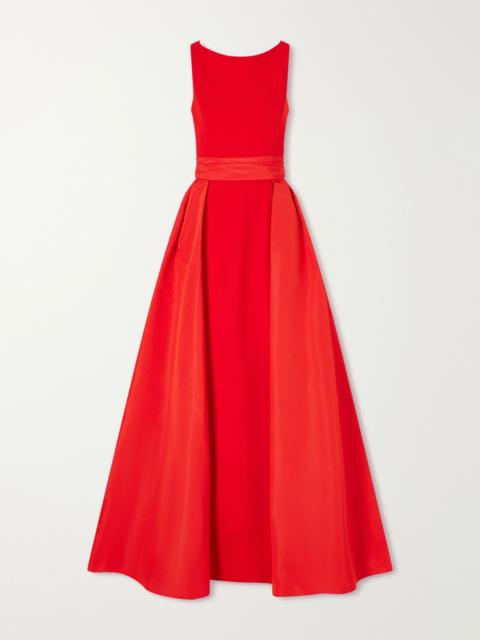 CAROLINA HERRERA Silk-faille gown Red