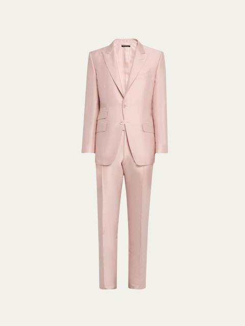 TOM FORD Men's O'Connor Iridescent Twill Suit