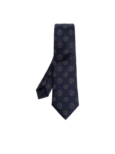 GIORGIO ARMANI pattern silk tie