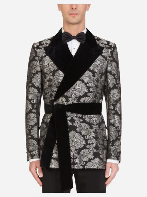 Dolce & Gabbana Jacquard Martini-fit tuxedo jacket