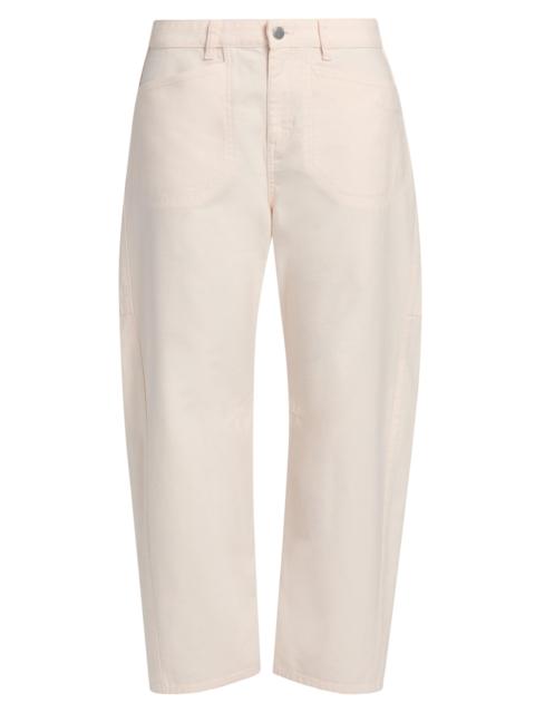 rag & bone Women's Stevie Utility Tapered Cotton Pants - Light Pink
