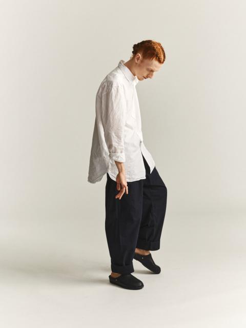 CASEY/CASEY BIG RACCOURCIE SHIRT - H COT - WHITE