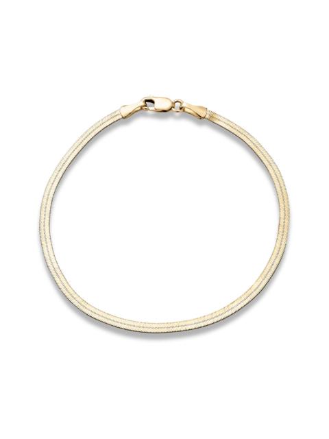 Golden Glow Herringbone Bracelet