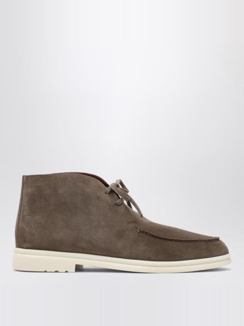 Loro Piana Walk and Walk ankle boots in dove grey