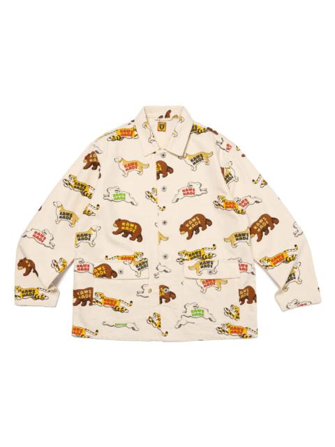 Human Made Human Made x KAWS Animal Patterned Coverall Jacket White
