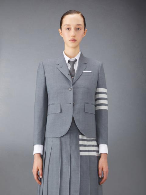 Thom Browne HIGH ARMHOLE SPORT COAT - FIT 3 - IN ENGINEERED 4 BAR PLAIN WEAVE SUITING